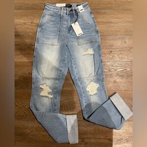 NWT Judy Blue High-Waisted Boyfriend Jeans